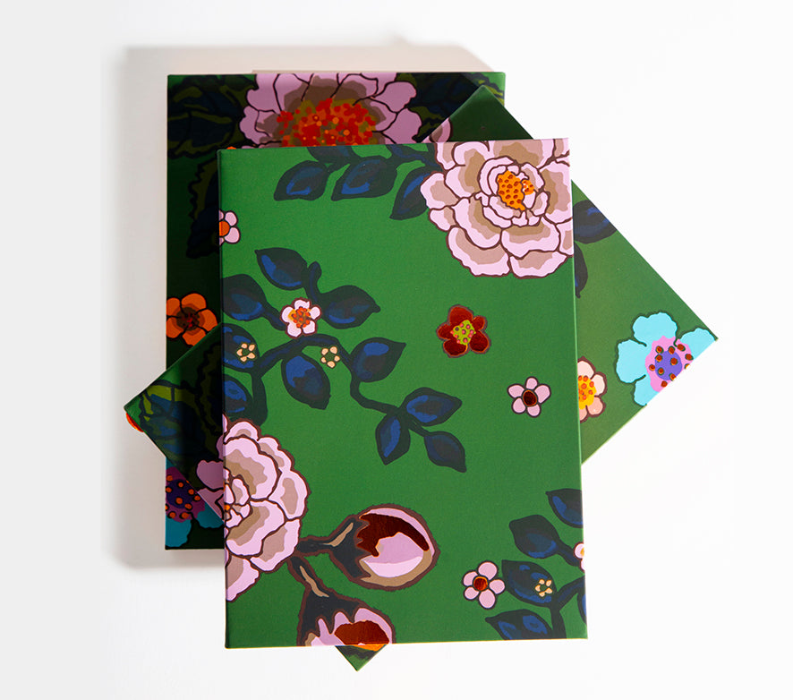 Metallic-edged Evergreen Notebook