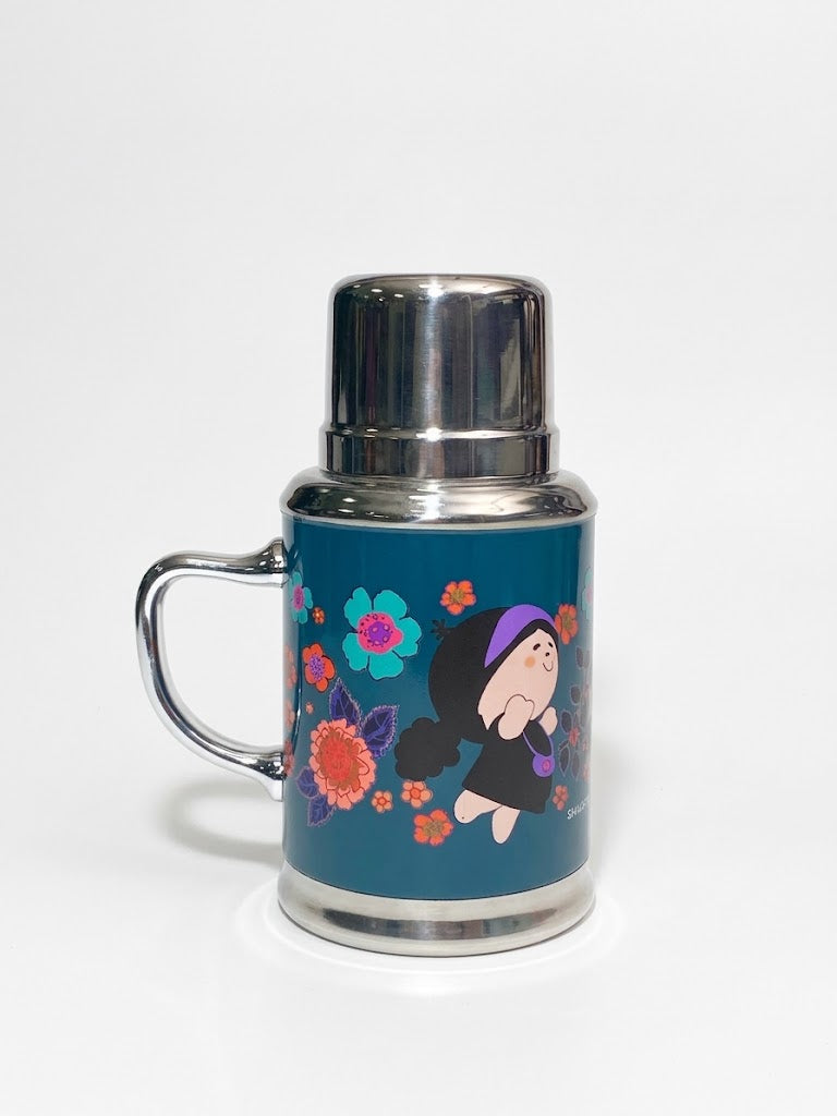 Fenbao Vintage Thermo Flask Dark Green