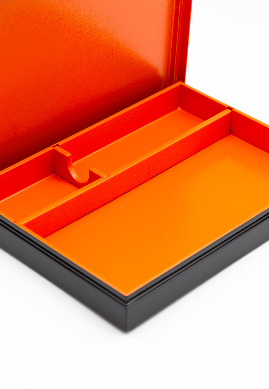 Lacquer Box Large with Lid (Salmon)