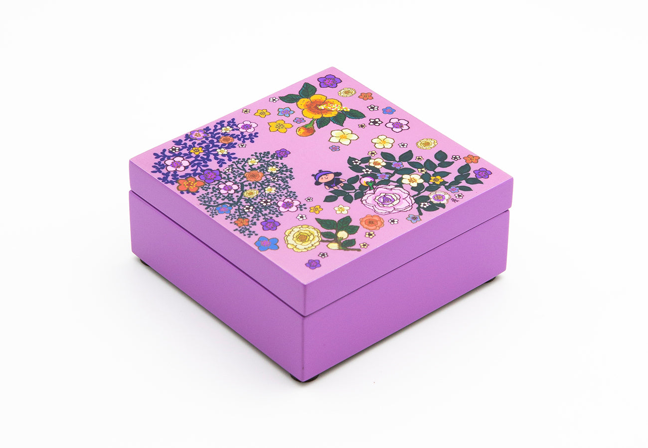Lacquer Box Small with Lid (Pink)