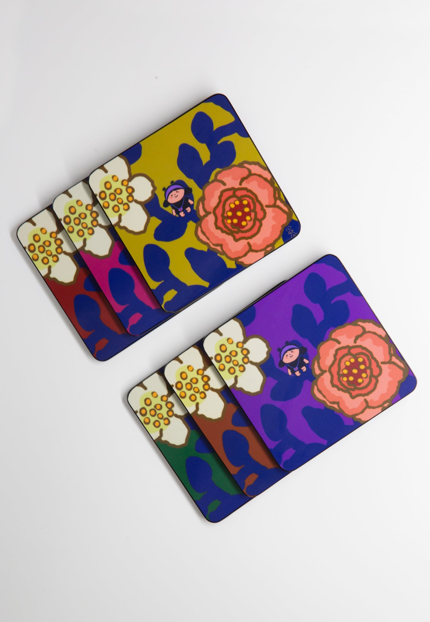 Lacquer Coaster Set (Yellow)