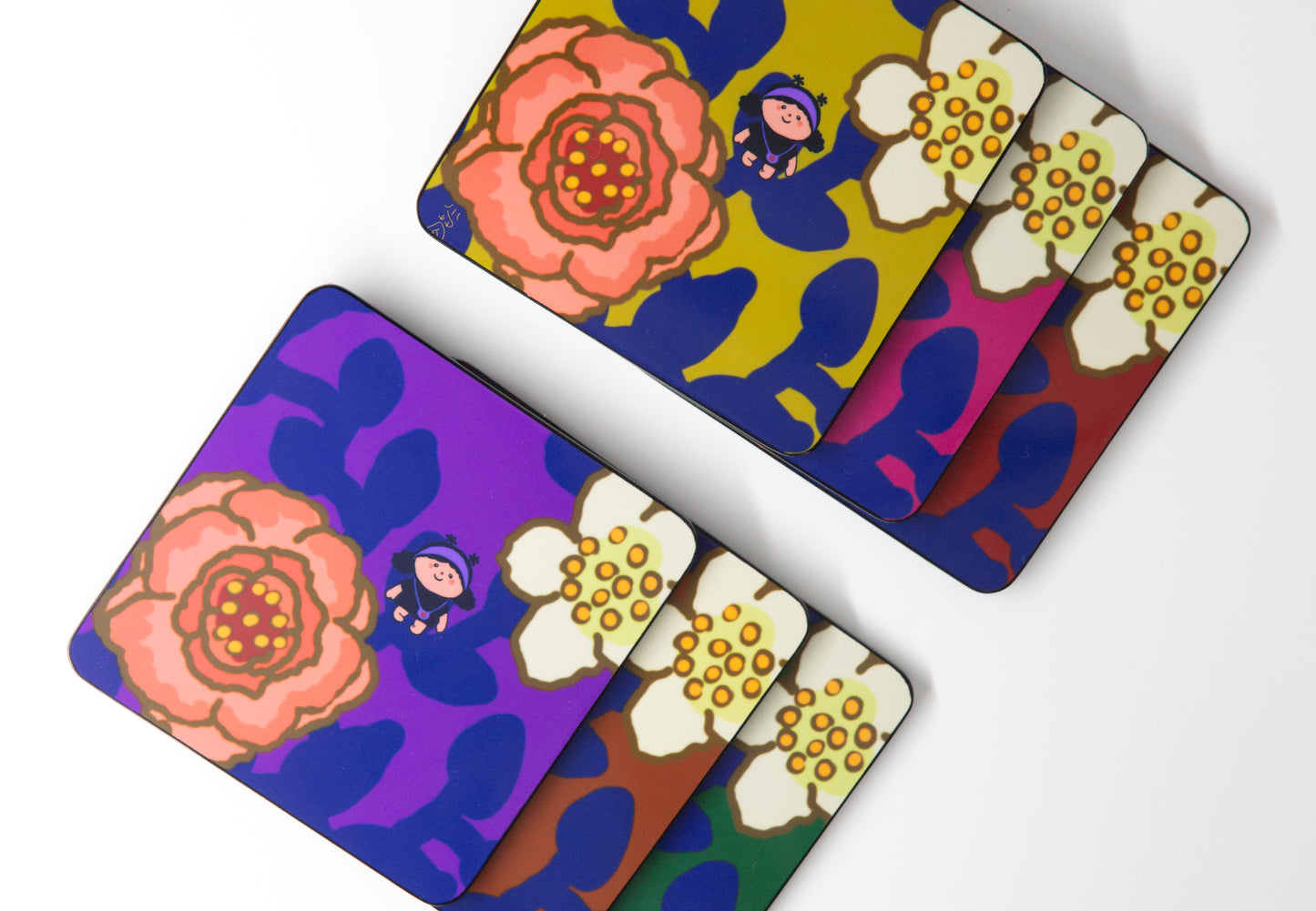 Lacquer Coaster Set (Yellow)