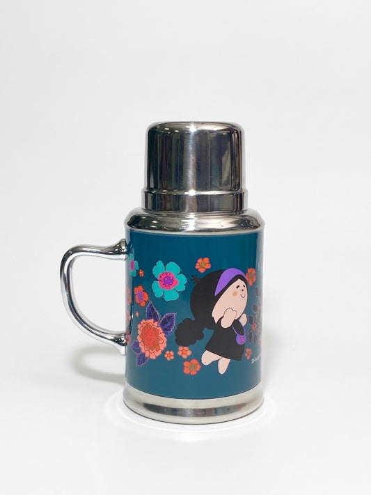 Fenbao Vintage Thermo Flask Dark Green