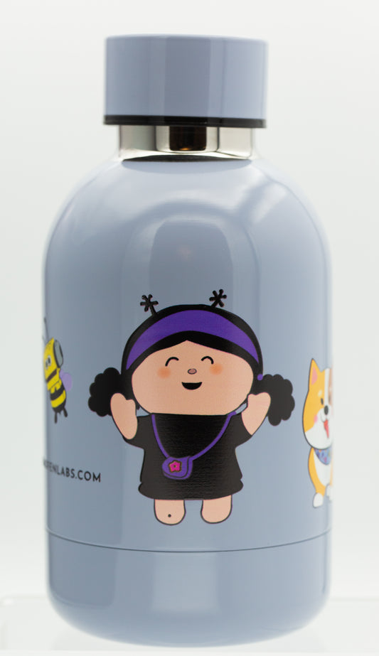 Water Bottle Blue Gray