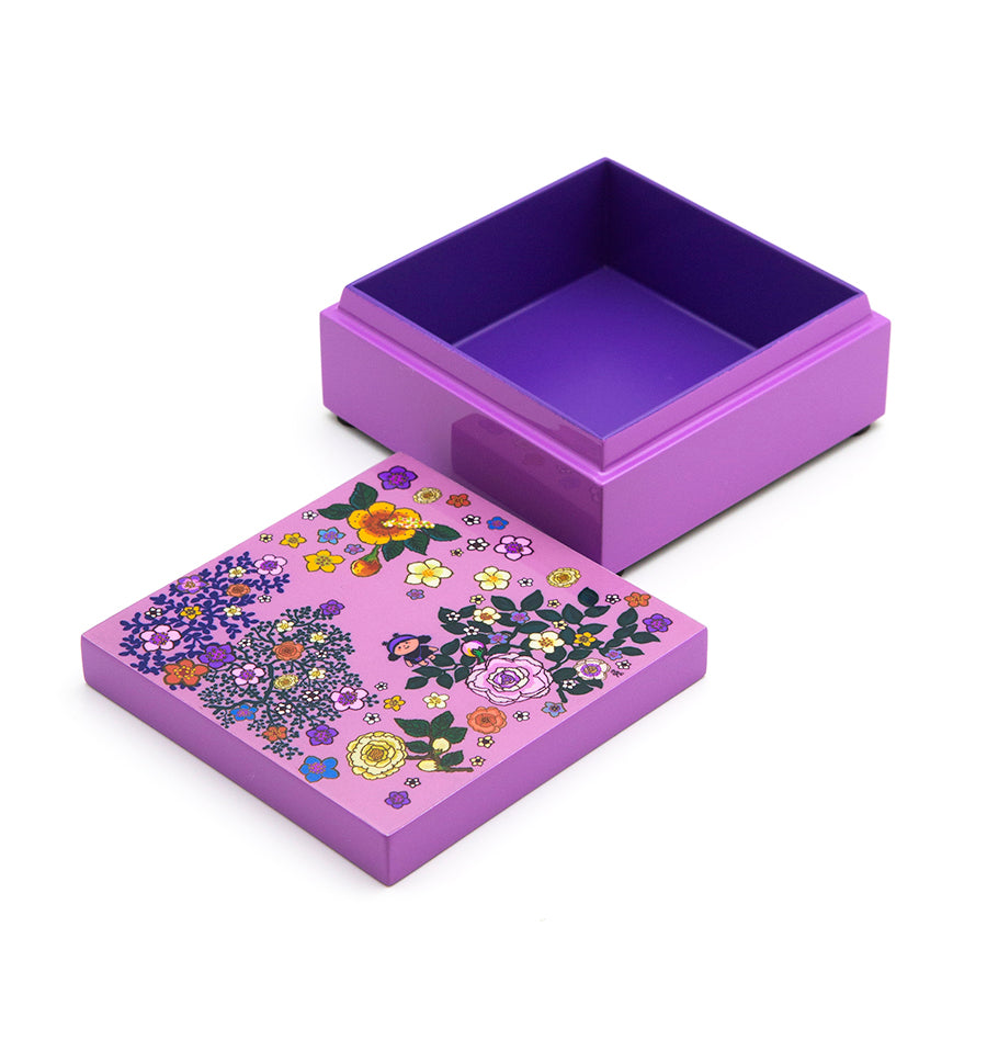 Lacquer Box Small with Lid (Pink)