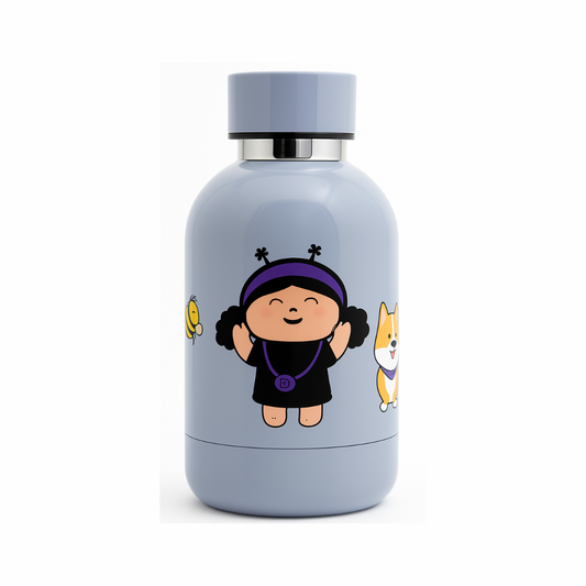 Water Bottle Blue Gray